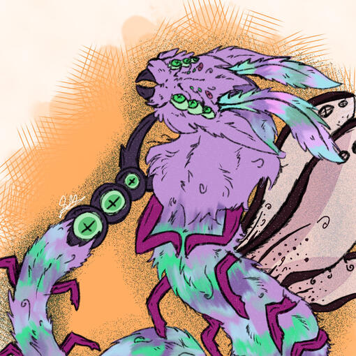 Coloured Sketch HalfBody