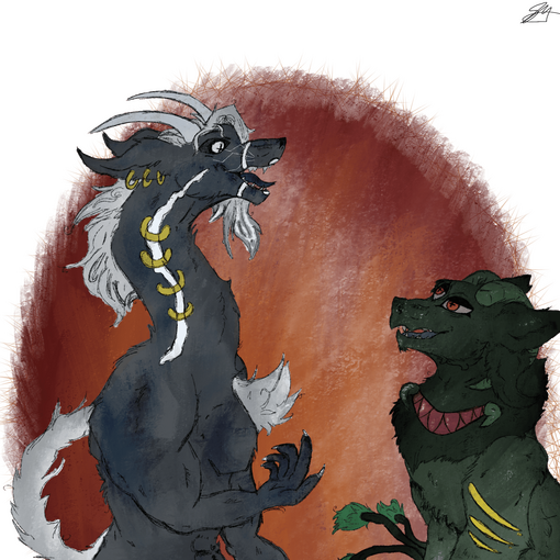 Coloured Sketch HalfBody