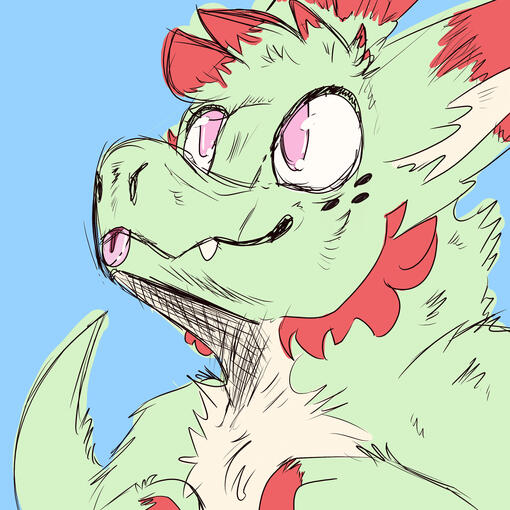 Coloured Sketch Bust